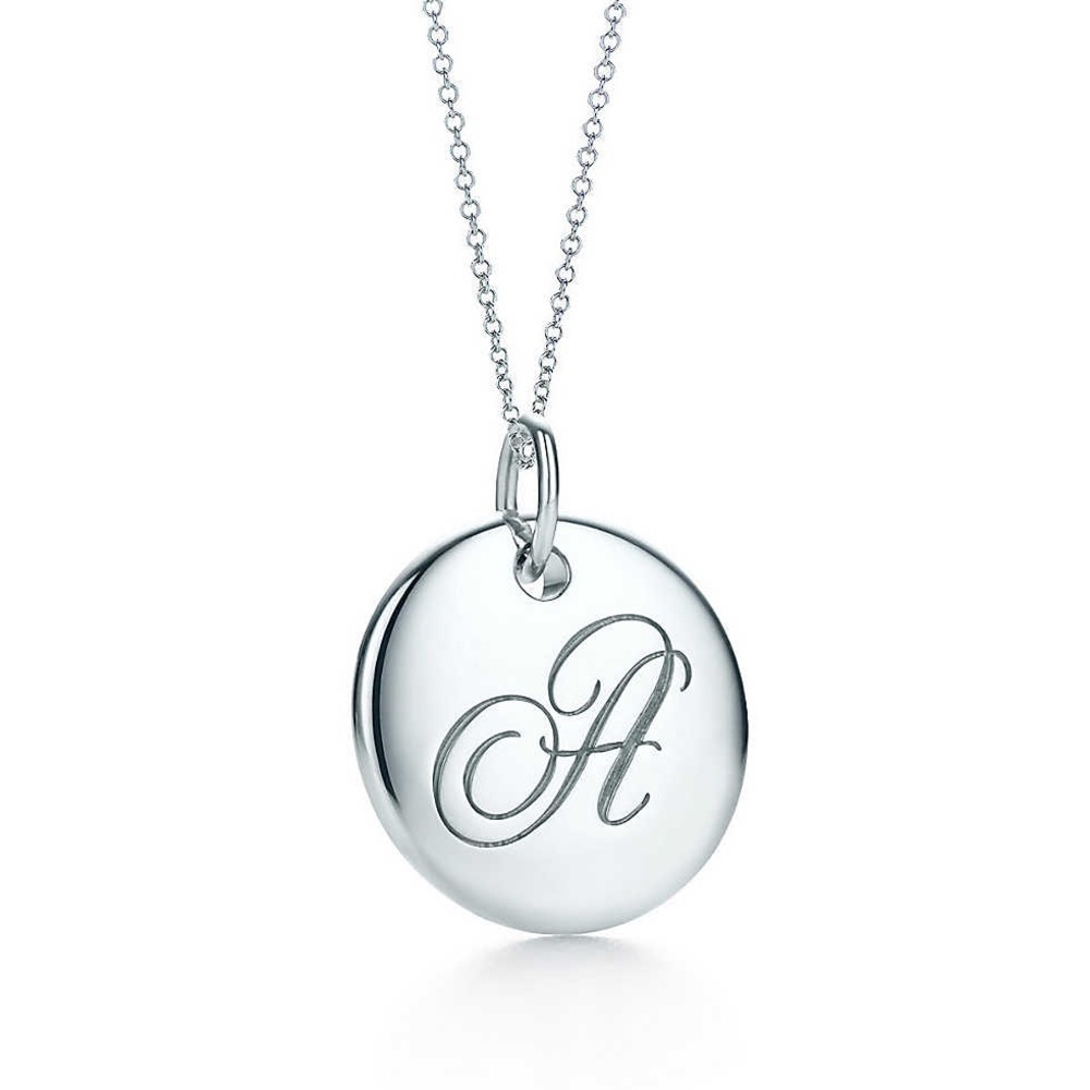 Tiffany & Co. Notes Alphabet Disc Charm Pendant